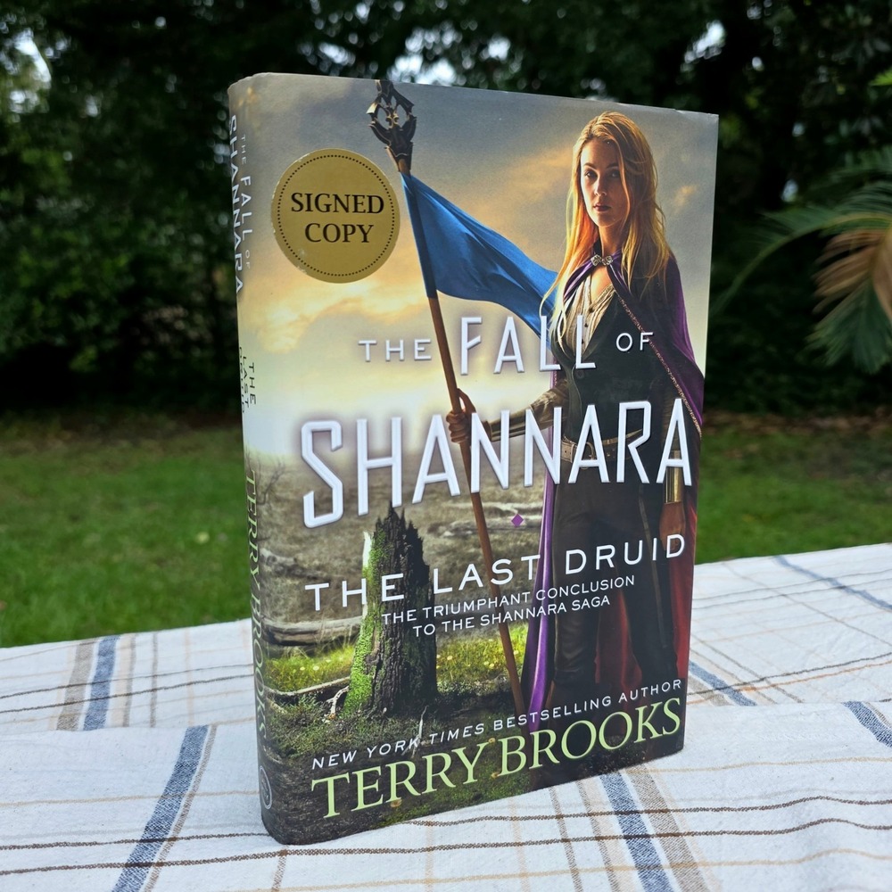 The Last Druid by Terry Brooks, SIGNED 1ST ED, 1st Print, The Fall of Shannara 4